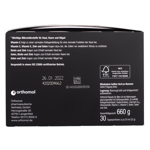 Ортомол Бьюти фор мен (Orthomol Beauty for men) витаминный комплекс для укрепления ногтей, роста волос и омоложения кожи флаконы на курс 30 дней