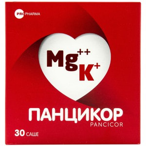 Панцикор порошок комплекс природного калію та магнію в саше по 3 г 30 шт Україна