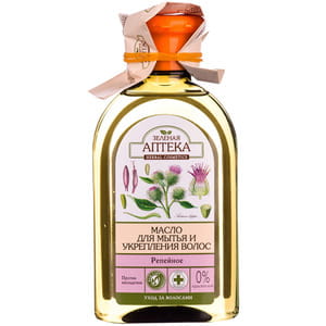 Масло для волос Зеленая аптека Репейное для мытья и укрепления волос 250 мл