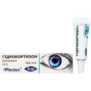 Гідрокортизон мазь очна 0,5% туба 3г