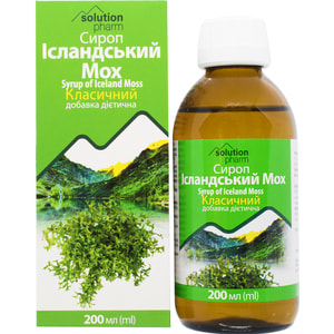 Исландский мох сироп классический фл. 200мл Solution Pharm