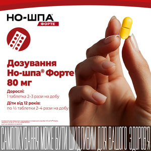 Но-шпа форте табл. 80мг №24