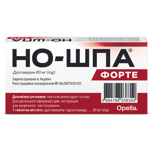 Но-шпа форте табл. 80мг №24
