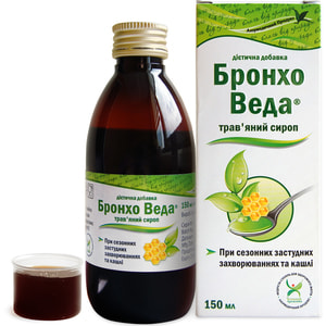 Сироп травяной при кашле и бронхите Бронхо Веда флакон 150 мл