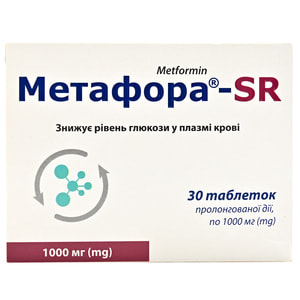 Метафора-SR табл. прол. дії 1000мг №30