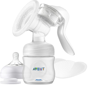 Молоковідсмоктувач AVENT (Авент) SCF 430/16 Naturals (Нейчерал) механічний + набір для грудного вигодовування