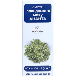 Исландского мха сироп Ананта против кашля флакон 150 мл