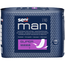 Прокладки урологічні SENI Man (Сені Мен) Super (супер) для чоловіків 10 шт