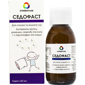 Седофаст сироп для успокоения и крепкого сна флакон 120 мл