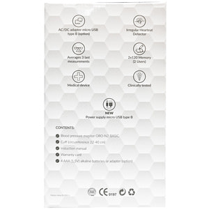 Вимірювач (тонометр) артеріального тиску Oromed (Оромед) модель ORO-N2 Basic автоматичний
