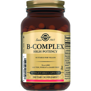 В-комплекс SOLGAR (Солгар) капсули для підтримки роботи нервової системи та головного мозку флакон 50 шт