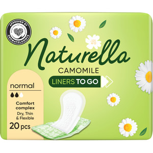 Прокладки щоденні жіночі NATURELLA (Натурелла) Plus Camomile (Нормал) To Go в індивідуальних упаковках 20 шт