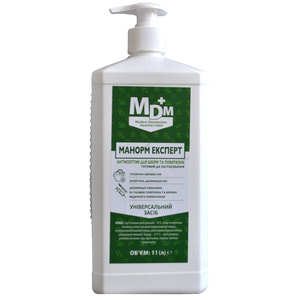 Антисептик для рук та поверхонь Манорм Експерт з дозатором 1 л