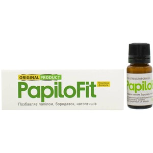 Папілофіт засіб кератолітичний для усунення косметичних дефектів шкіри від папілом, бородарок, нотоптишів флакон 8 мл