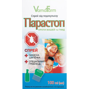Спрей для волосся VAMAFARM (Вамафарм) Парастоп противопедикулезний косметичний 100 мл