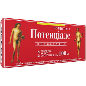 Потенциале табл. п/о 100мг №2