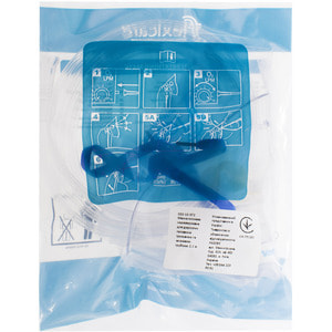 Маска кислородная нереверсивная для взрослых Flexicare с главным держателем и кислородной трубкой размер трубки 2,1 м 1 шт