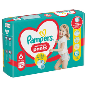 Подгузники-трусики для детей PAMPERS Pants (Памперс Пантс) Giant 6 от 15 кг 44 шт