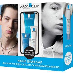 Набор La Roche-Posay (Ля Рош-Позе) Эфаклар для проблемной кожи 2021 Гель-мусс очищающий 50 мл + Средство для ухода за жирной проблемной кожей 15 мл