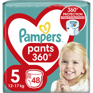 Подгузники - трусики для детей PAMPERS Pants (Памперс Пантс) Junior 5 от 11 до 17 кг джамбо упаковка 48 шт NEW