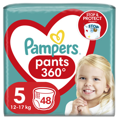 Подгузники - трусики для детей PAMPERS Pants (Памперс Пантс) Junior 5 от 12 до 17 кг джамбо упаковка 48 шт NEW