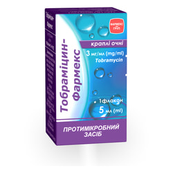 Тобраміцин-Фармекс краплі очні 3мг/мл фл. 5мл