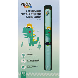 Зубна щітка електрична Vega (Вега) дитяча звукова модель Kids VK-500B бірюзова