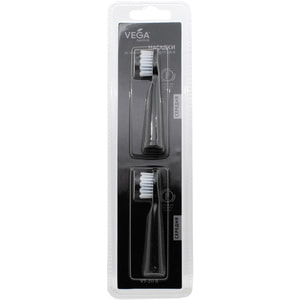 Насадки для звукової зубної щітки Vega (Вега) модель VT-20B VT-600B чорні