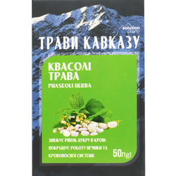Травы Кавказа Фиточай Трава фасоли понижает уровень сахара в крови 50 г Solution Pharm