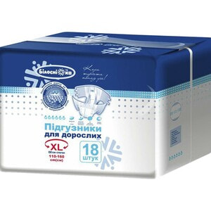 Підгузки для дорослих Білосніжка розмір XL 18 шт
