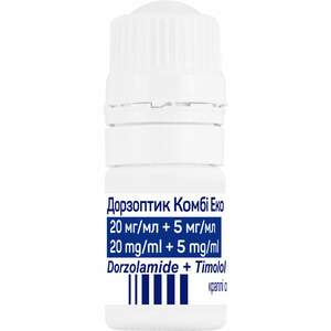 Дорзоптик Комбі Еко крап. очні р-н 20мг/мл+5мг/мл фл. 5мл
