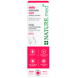 Гель для интимной гигиены NATURE.med (Натур мед) Ежедневный интимный уход без забот 200 мл