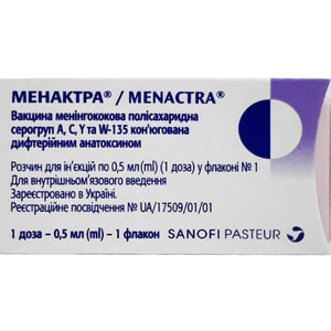 Менактра вакцина менинг. р-р д/ин. фл. 0,5мл (1доза) №1
