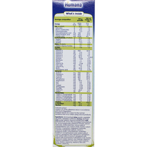 Суміш суха молочна HUMANA (Хумана) 2 з пребіотиком галактоолігосахаридами для дітей від 6 до 12 місяців 300 г NEW