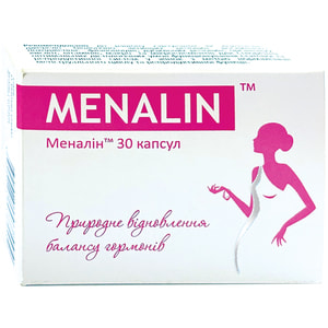 Меналін капсули для природнього відновлення балансу гормонів упаковка 30 шт