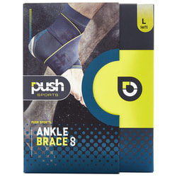 Бандаж на гомілковостопний суглоб PUSH (Пуш) Sports Ankle Brace 4.20.2.11 розмір 8/S лівий