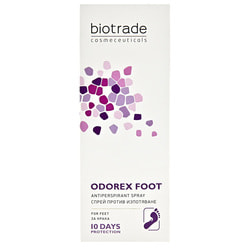 Спрей BIOTRADE Odorex (Биотрейд Одорекс) против потоотделения ног длительного действия 40 мл