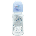 Пляшечка для годування BABY-NOVA (Бебі нова) Декор скляна з широким горлом колір для хлопчика 230 мл