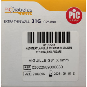 Иглы для инсулиновых шприц-ручек INSUPEN (Инсупен) Original размер 31G x 6 мм (0.25 мм x 6 мм) 100 шт