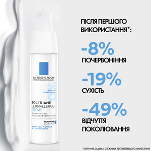 Крем для лица La Roche-Posay (Ля Рош-Позе) Толеран Дермалерго успокаивающий увлажняющий для гиперчувствительной и склонной к аллергии сухой кожи 40 мл