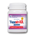 Ундевіт-КВ додаткове джерело вітамінів А, В1, В2, С драже контейнер 50 шт
