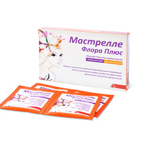 Мастрелле Флора Плюс душ вагинальный для нормализации и поддержания вагинальной микрофлоры в саше упаковка 10 шт