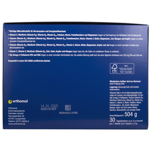 Ортомол Вітал М (Orthomol Vital M) вітамінний комплекс для чоловічого здоров'я гранули апельсин + таблетки + капсули на курс прийому 30 днів