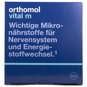 Ортомол Вітал М (Orthomol Vital M) вітамінний комплекс для чоловічого здоров'я гранули апельсин + таблетки + капсули на курс прийому 30 днів