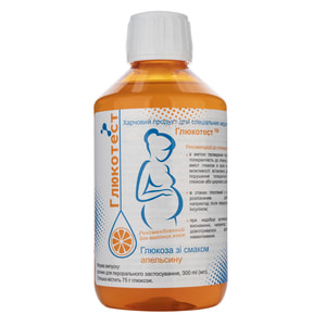 Глюкотест пищевой продукт для специальных медицинских целей раствор для перорального применения со вкусом апельсина 300 мл