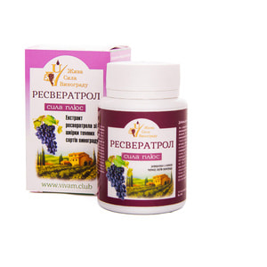 Ресвератрол Сила Плюс дієтична добавка капсули 0,4 г банка 60 шт