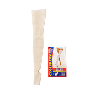 Чулок компрессионный с швом для лечения венозной недостаточности и лимфостаза до бедра CRUS PHARM (Крас Фарм) класс ІІІ размер 3