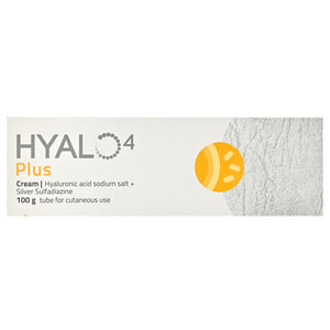 Гиало4 Плюс крем для лечения поражений кожи, ожогов первой и второй степеней, трофических и метаболических язв и пролежней туба 100 г