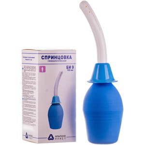 Спринцовка поливинилхлоридная  тип БИ гинекологическая ирригационная Альпина с мягким наконечником №9 (320мл)