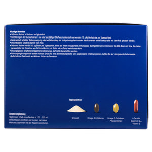 Ортомол Ауринор (Orthomol Aurinor) витаминный комплекс для нормализации энергетического обмена гранулы + капсулы на курс приема 30 дней